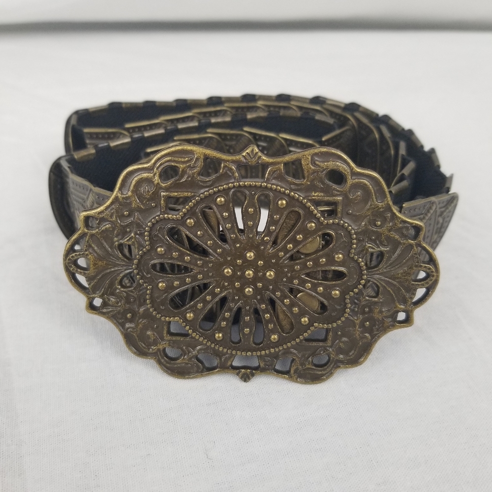 Gold metal stretch belt Boho